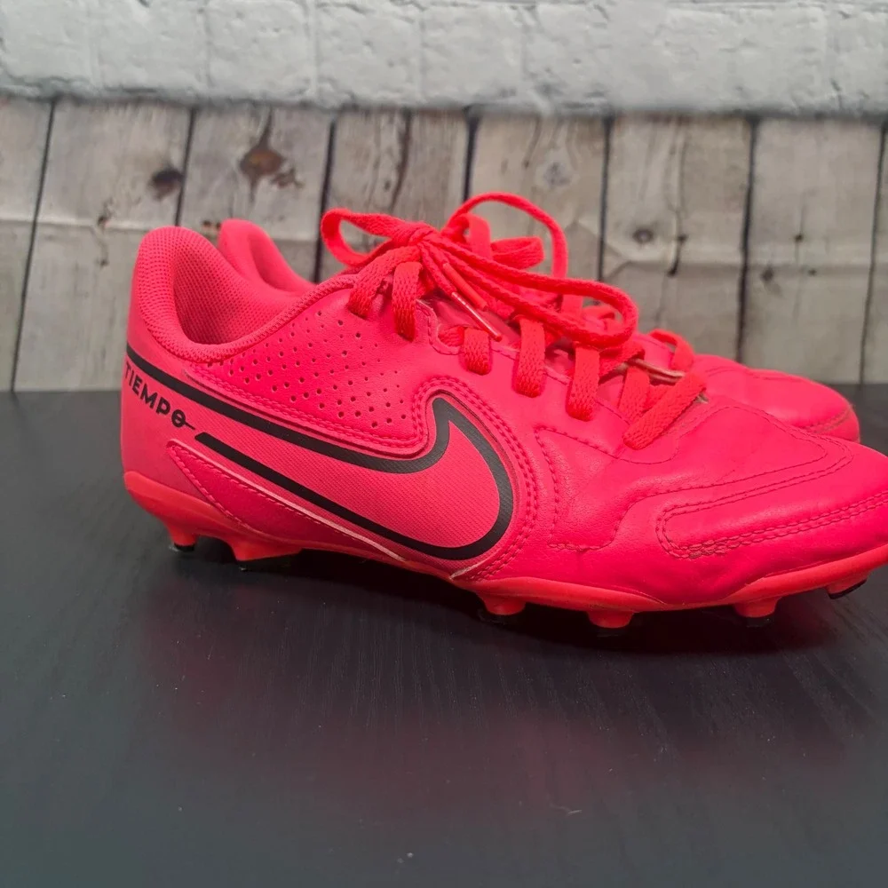Nike Tiempo Legend 9 Academy MG Kids Soccer Cleats Bright Crimson DA1331-600 4Y
